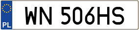 Trailer License Plate